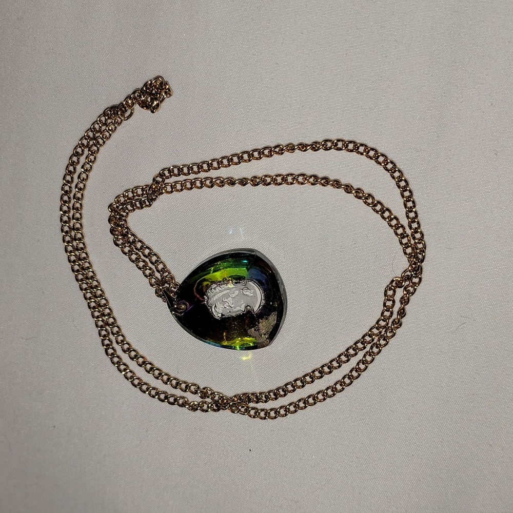 1940 glass pendant